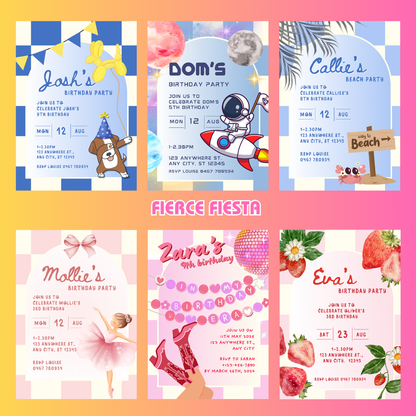 Custom Birthday Invitation