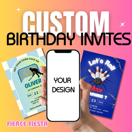 Custom Mobile Birthday Invitation